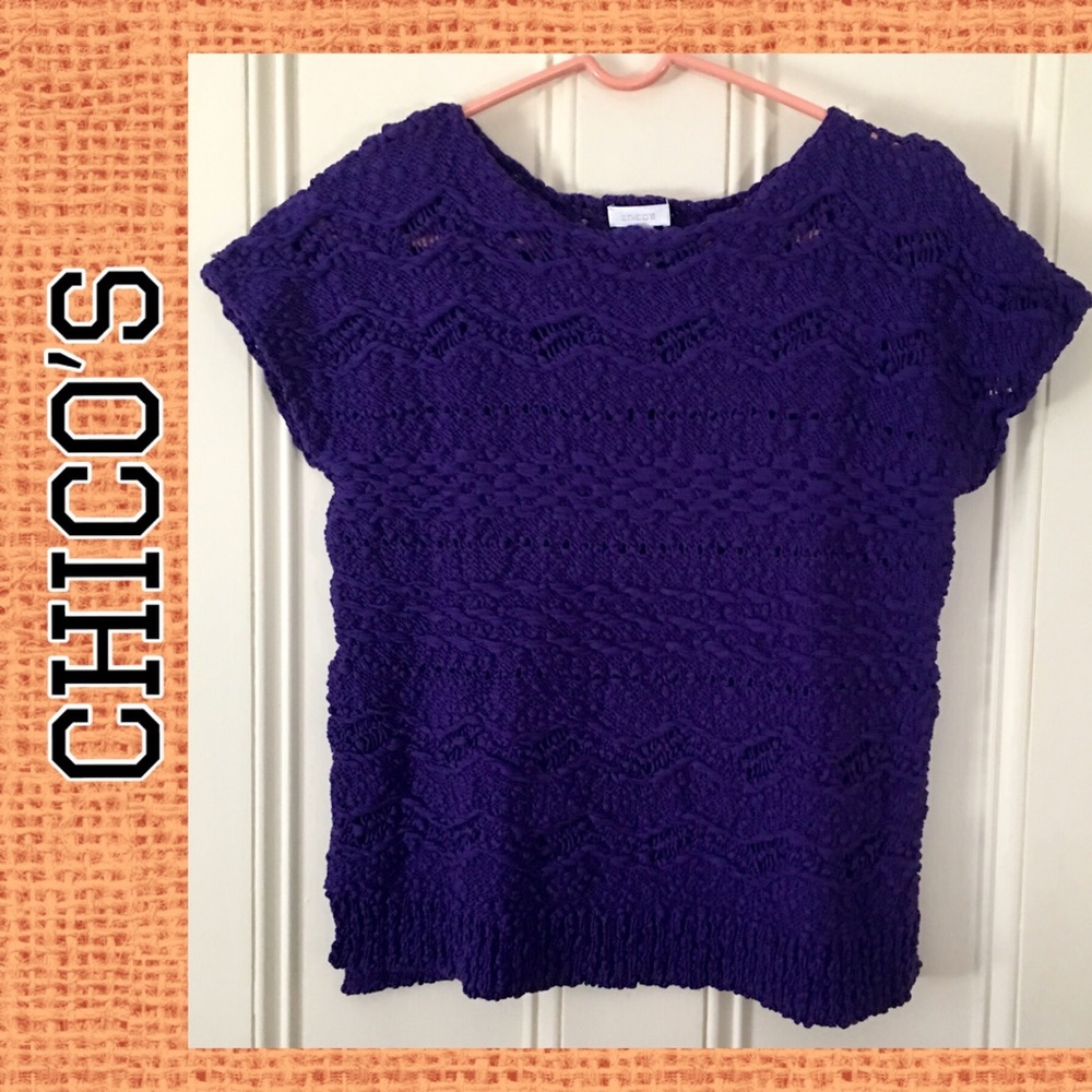 Chico’s Purple Knit Sweater